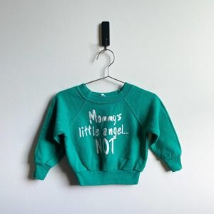 Vintage babies teal crewneck